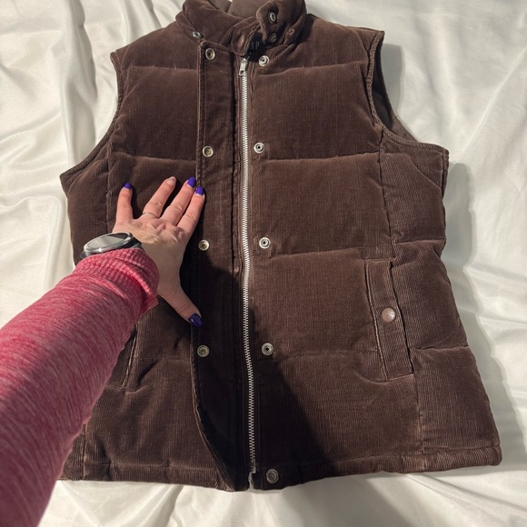 Gap Corduroy Puffer Vest Men’s Brown Small Vintage Y2K Retro Unisex - Picture 3 of 12